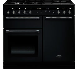 RANGEMASTER  Hi-LITE 100 Dual Fuel Range Cooker - Slate & Chrome